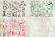 Jolly Holly Christmas Line Art, a Seasonal Illustration by Blumensdiary (Thumbnail 2 of 6)