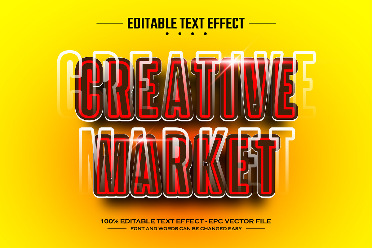 Super 3D editable text effect, a Layer Style Add-On by nicemorning (Photo 3 of 3)