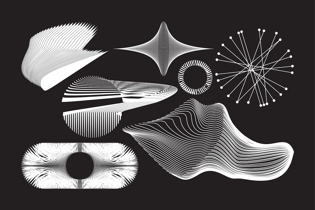 100+ Abstract Vector Shapes, a Background Graphic by Vanzyst (Photo 15 of 17)
