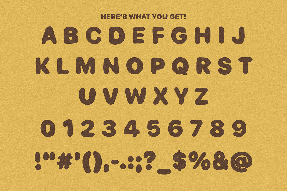 Chunkle - A Fun, Chunky, Bubbly Font, a Handwritten Font by Eric Pond Designs (Photo 2 of 5)