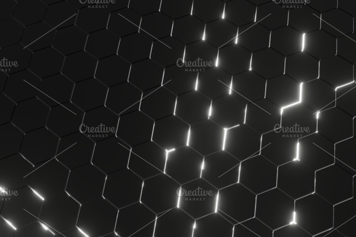 Lightened Hexagons Floor Backgrounds, a Texture Graphic by The_DrX (Photo 3 of 16)