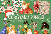 Christmas Puppies, a Seasonal Illustration by YuNa (Thumbnail 1 of 11)