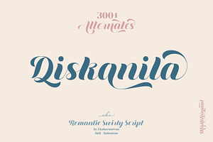 Diskanila - Romantic Script Font