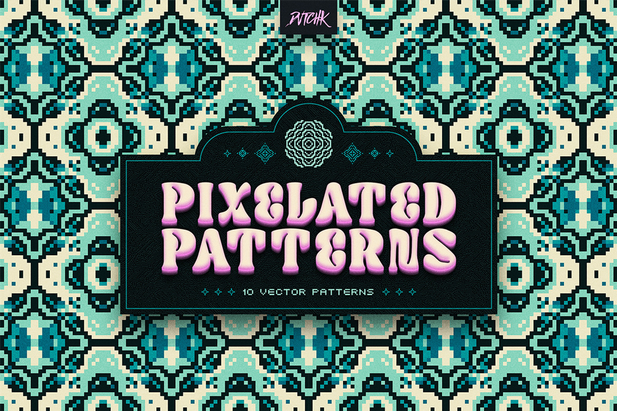 Pixel Mosaic Patterns | Vol. 11, a Pattern Graphic by dvtchk (Photo 8 of 10)