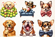 Funny Dog Sublimation Clipart, an Illustration by Libby Wishes (Thumbnail 2 of 10)