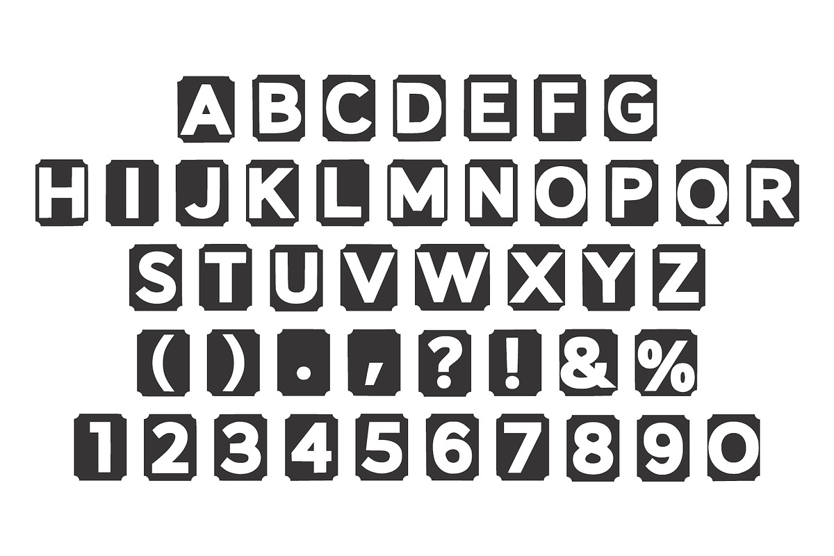 Box Letter Font, a Symbol Font by Fourteen Letter (Photo 6 of 7)
