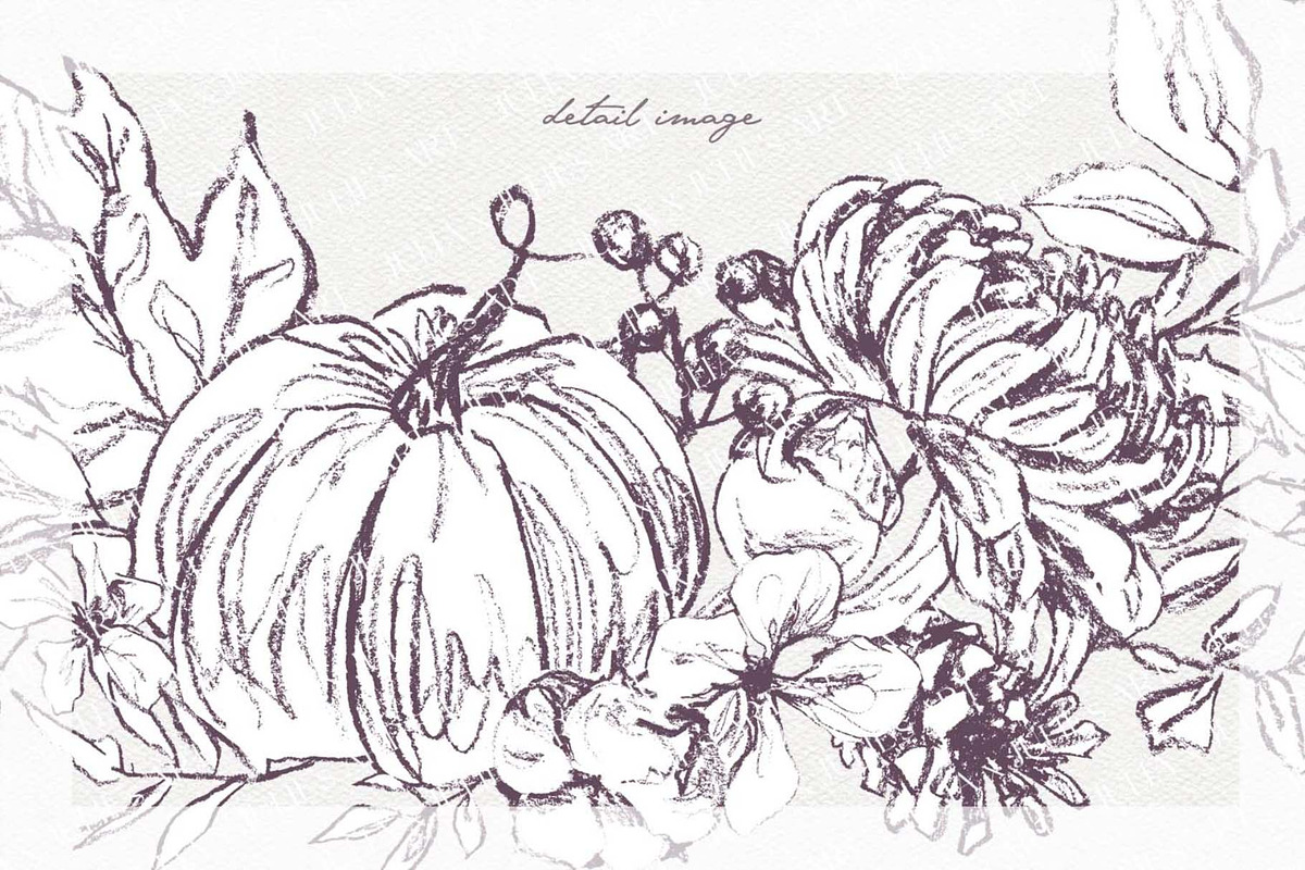 fall pumpkin clipart, an Illustration by JULIA x JULIE's ART (Photo 19 of 20)