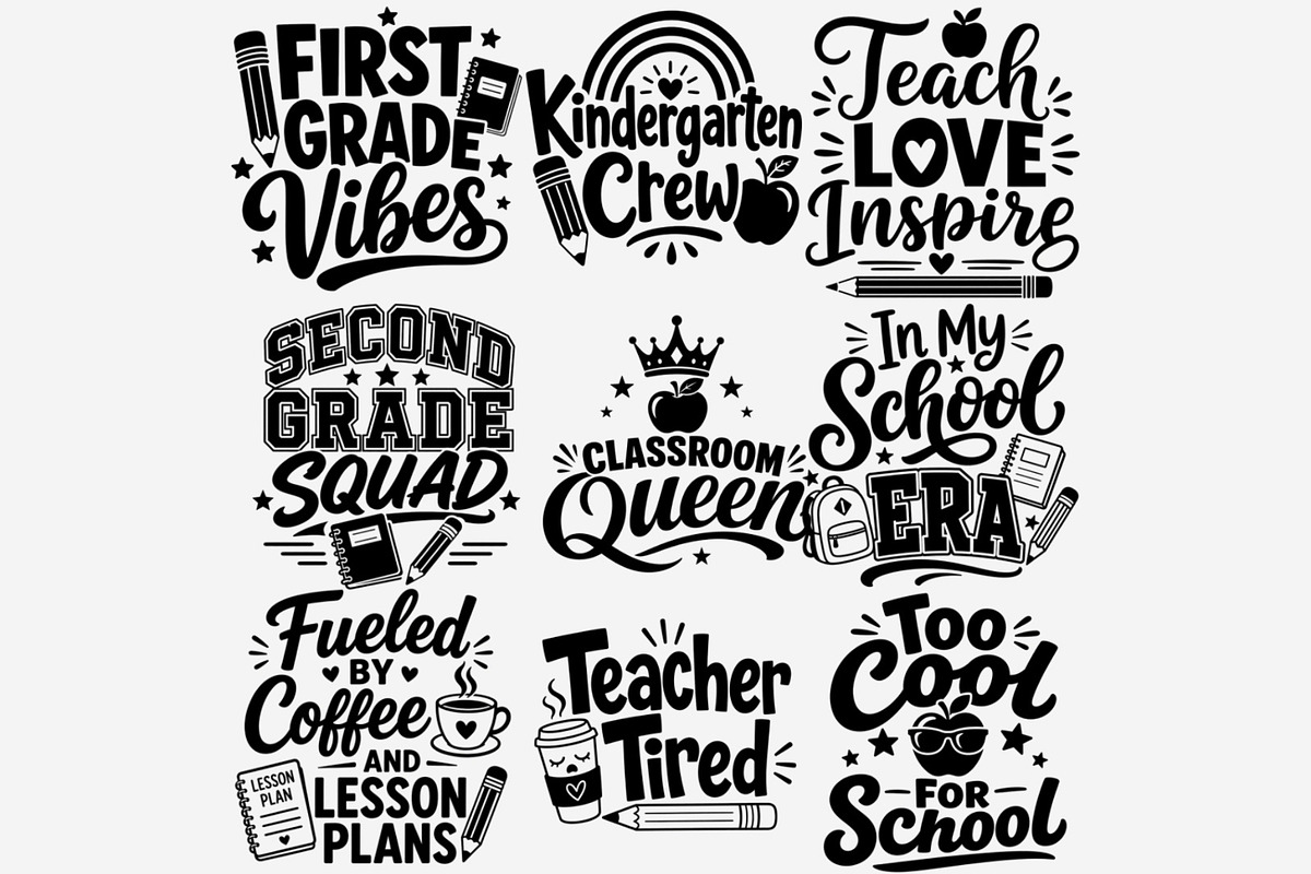 Back To School PNG Bundle, an Emoji Icon by Tanya Kart (Photo 7 of 9)