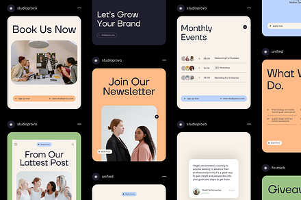 Business | Instagram Template Kit, a Social Media Template by Studio Provo
