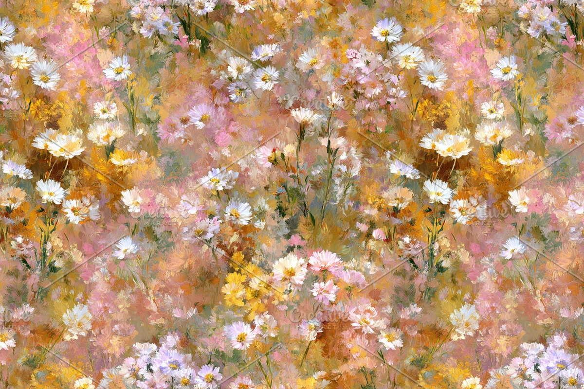Impressionist Floral 24 Patterns Set, a Pattern Graphic by LoveDesignShop (Photo 9 of 11)