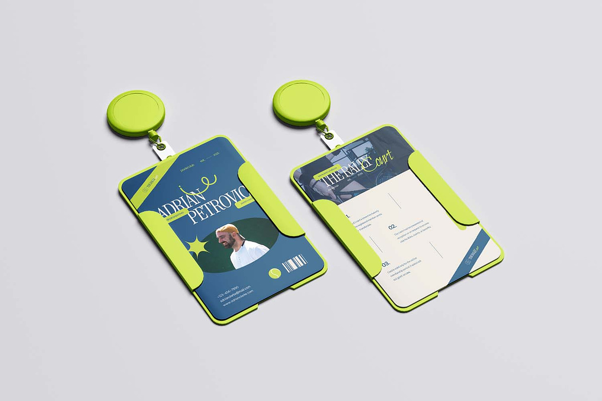 The Rally Court - ID Card, a Card Template by VUNIRA (Photo 2 of 3)