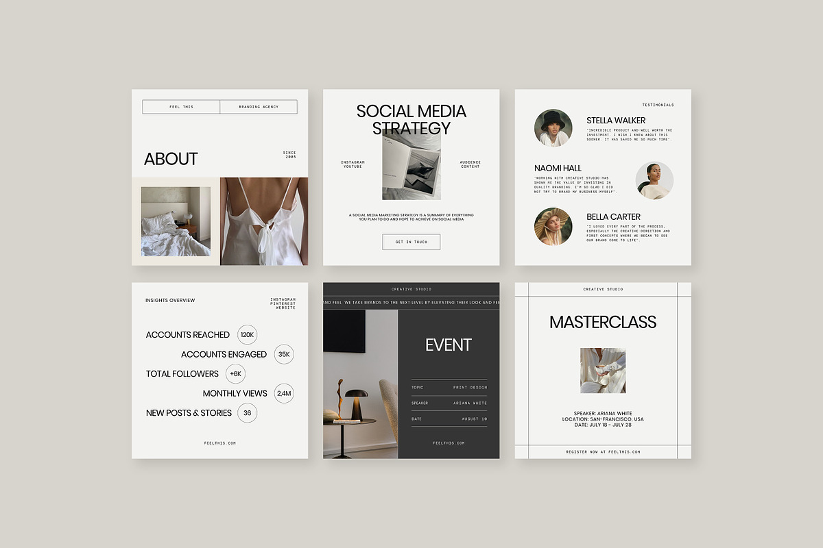 Amour Social Media Pack Canva PS, a Social Media Template by Feel This (Photo 12 of 22)