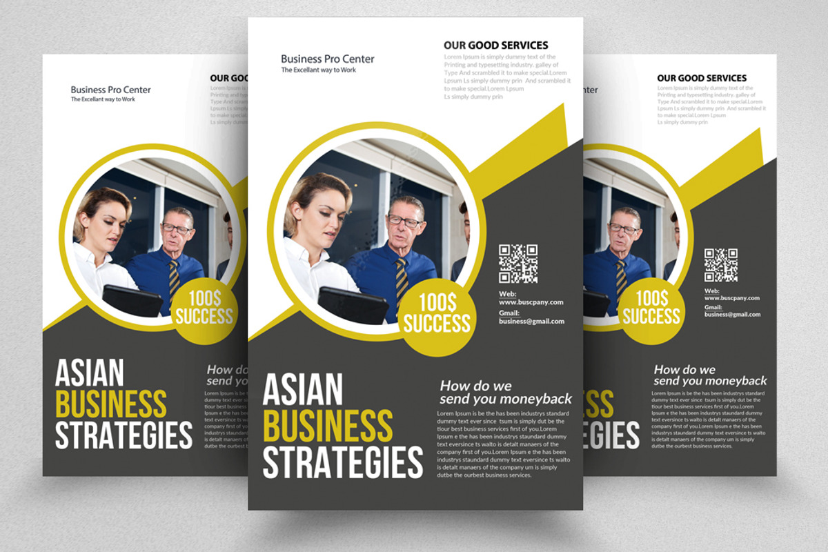 100 Business Flyers Mega Bundle, a Flyer Template by Design Up (Photo 64 of 100)