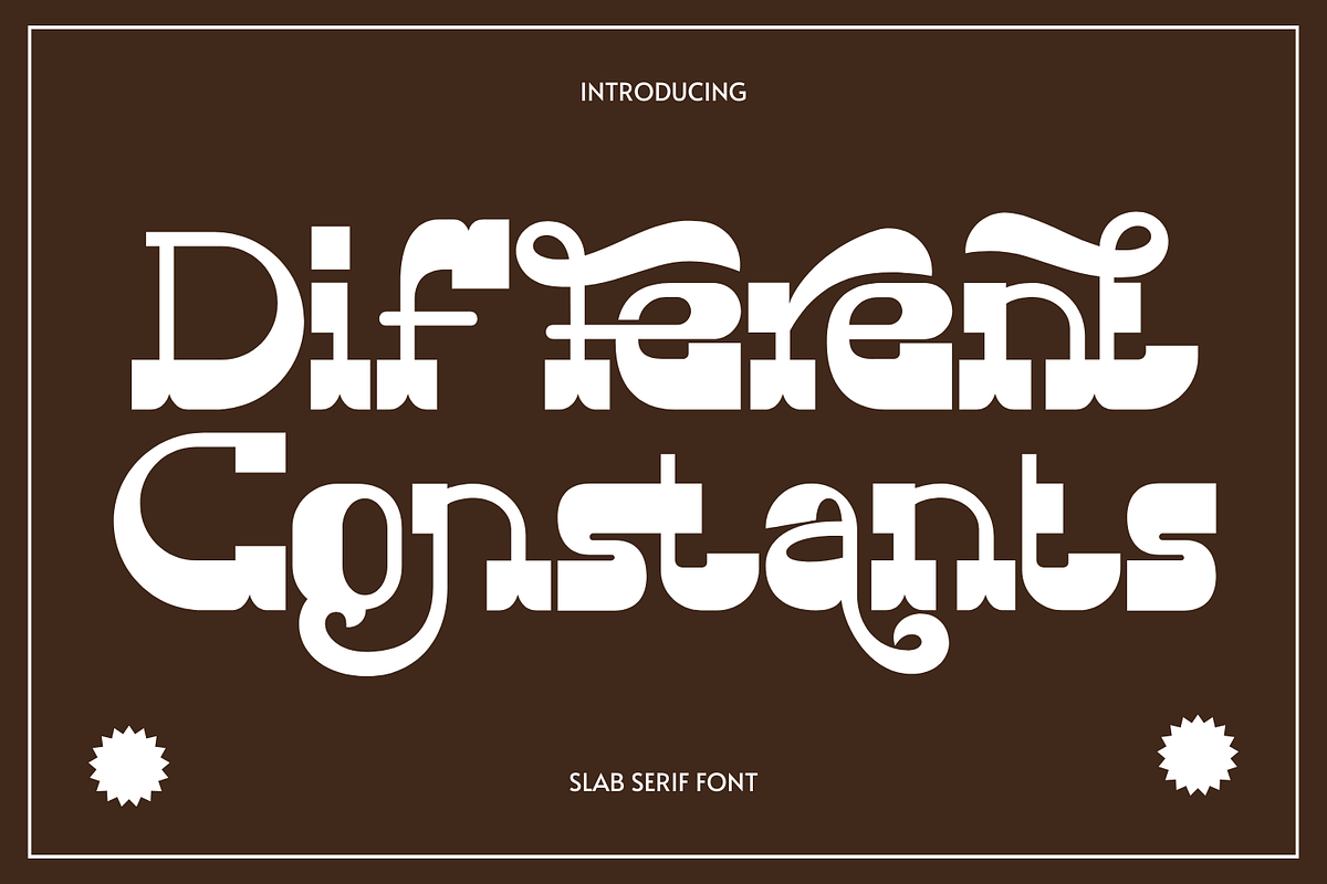 Different Constants - Retro Font, a Serif Font by 177Studio (Photo 1 of 8)