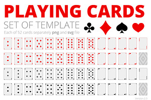 Playing Cards. Set Of Mockups.