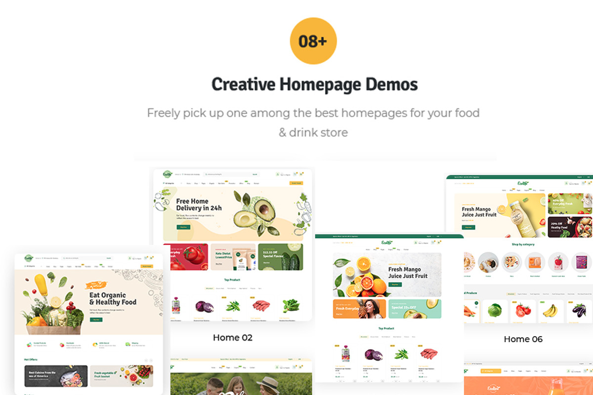 Leo Foodvegan-Organic Food Market, a Websites & App Template by LeoTheme (Photo 2 of 10)