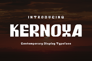 Kernoxa Display Typeface