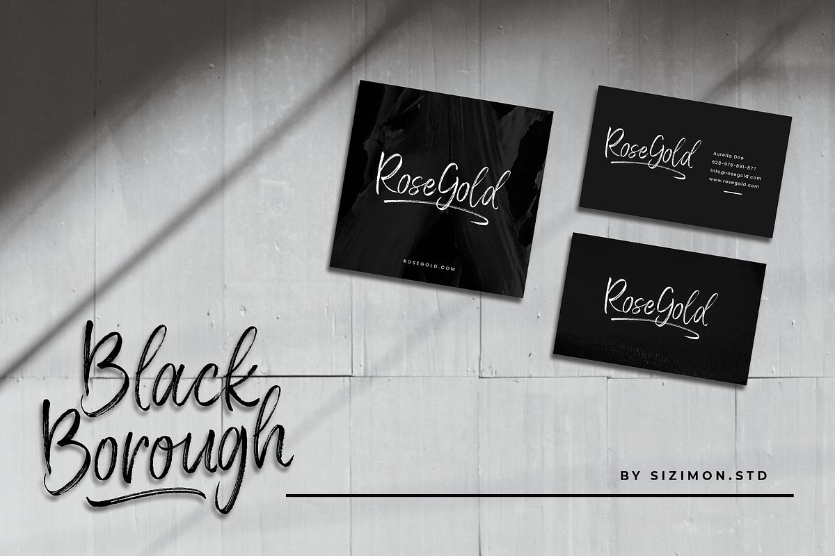Black Borough Brush Font, a Script Font by sizimon (Photo 8 of 9)