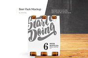 Beer Pack Mockup, a Packaging Mockup by rebrandy (Thumbnail 1 of 5)