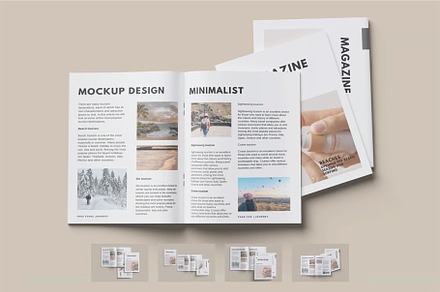 US Letter Magazine Mockup, an Advertising Mockup by zpackcreative