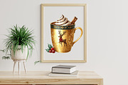 Hot Chocolate Christmas Clipart, an Illustration by Libby Wishes (Thumbnail 4 of 4)