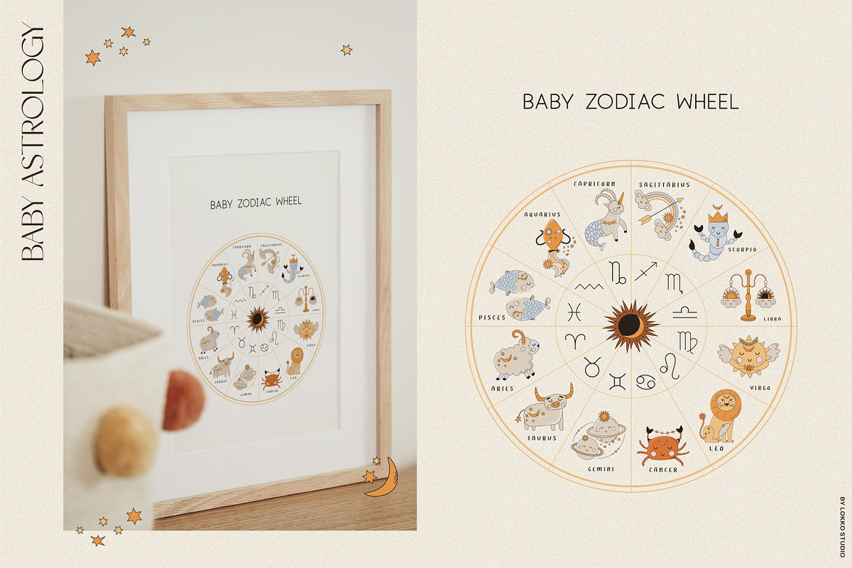 Baby Astrology. Zodiac collection, an Animal Illustration by lokko studio (Photo 6 of 10)