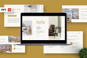 Sofa - Furniture Powerpoint, a Presentation Template by Deepslide Studio (Thumbnail 1 of 6)