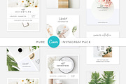Pure CANVA instagram pack, a Social Media Template by Swiss_cube (Thumbnail 1 of 3)