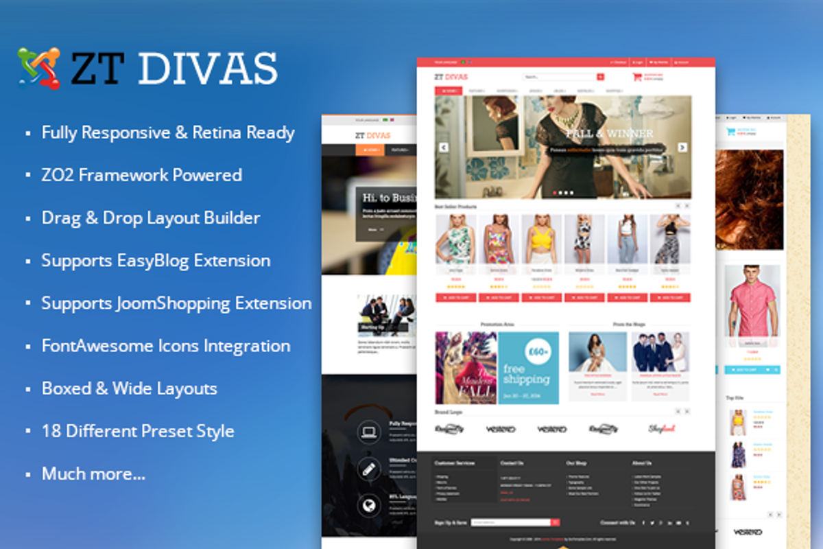 ZT Divas multipurpose template, a Websites & App Template by zootemplate