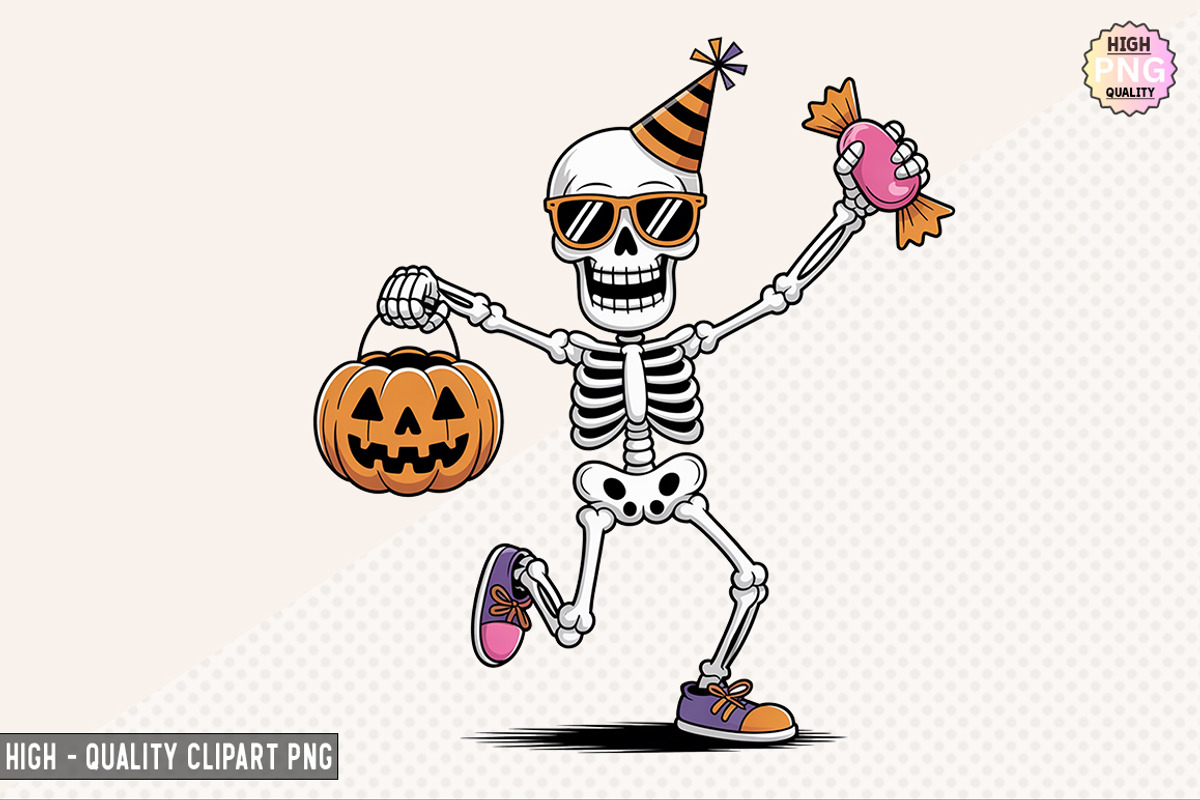 Halloween Skeleton Bundle, a Graphic by crative8112 (Photo 2 of 9)