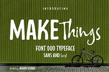 Make Things - Font Duo Typeface