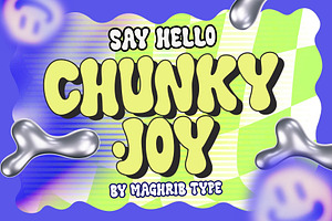 Chunky Joy, a Handwritten Font by maghrib