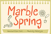 Marble Spring Handdrawn Playful Font
