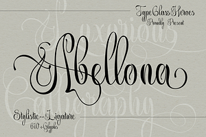 Abellona Script, a Script Font by TypeClassHeroes