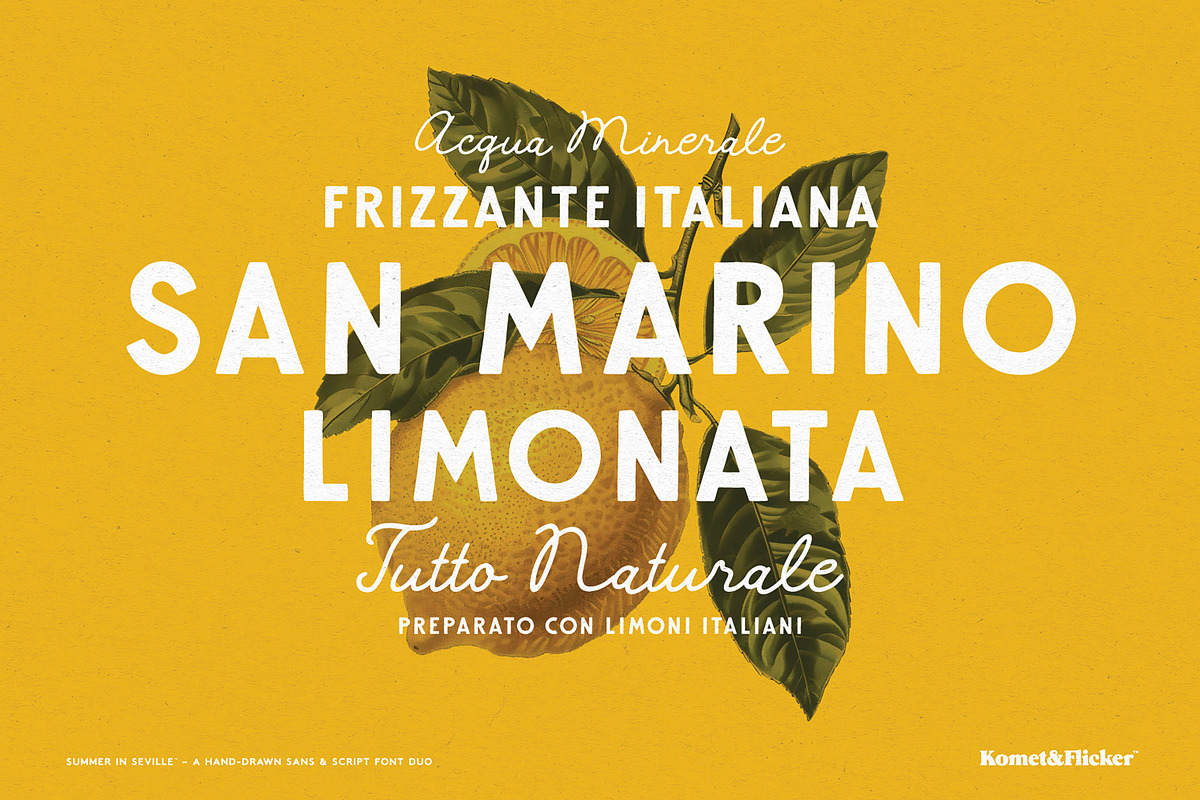 Summer in Seville, a Font by Komet & Flicker (Photo 9 of 15)