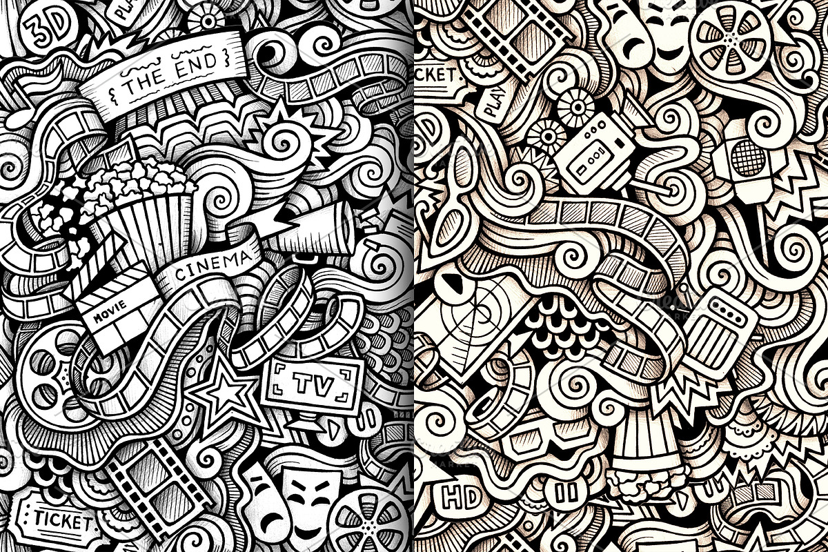 Cinema Graphics Patterns, a Pattern Graphic by BALABOLKA (Photo 4 of 6)