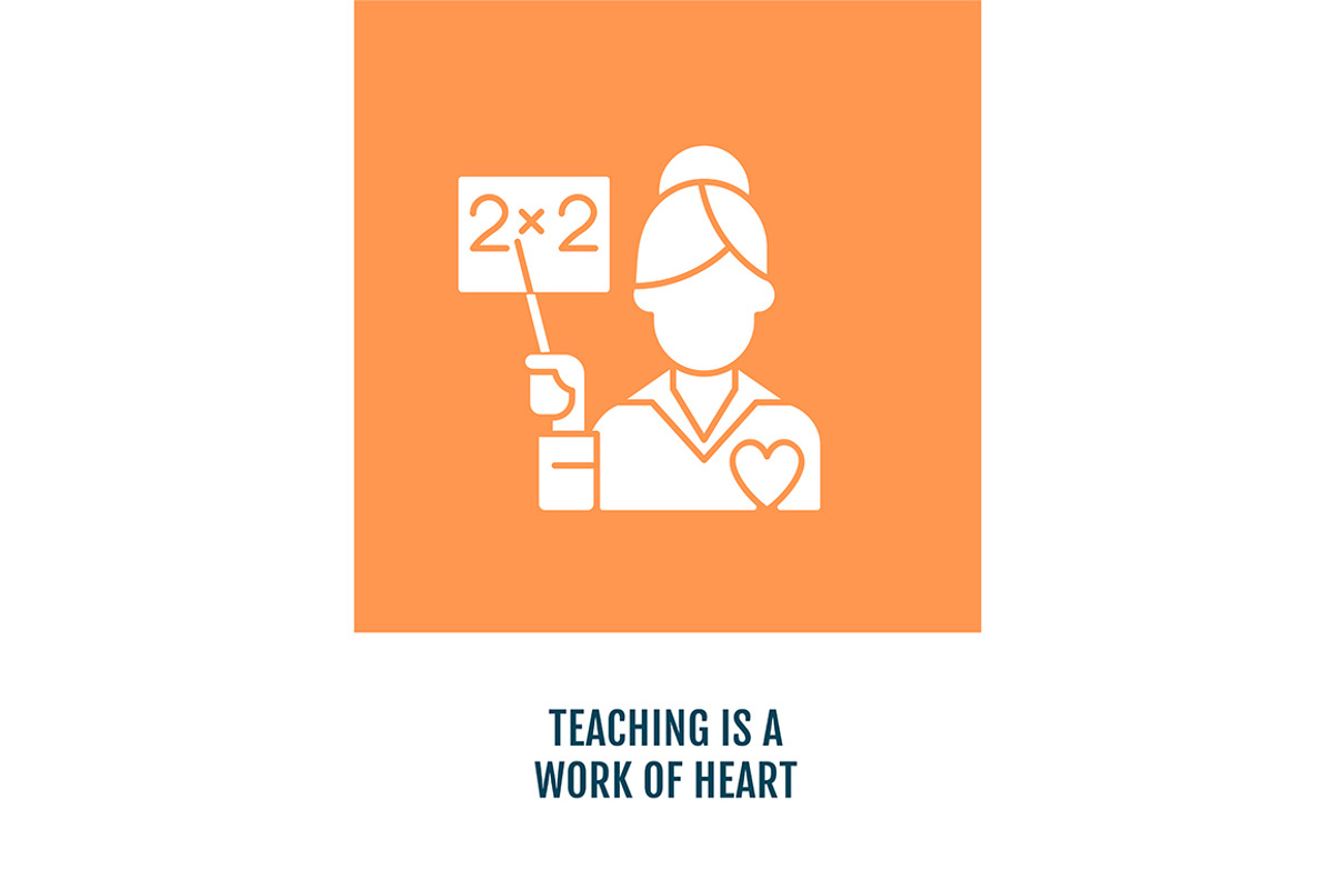 Inborn talent for being teacher card, a Flyer Template by IMG Visuals