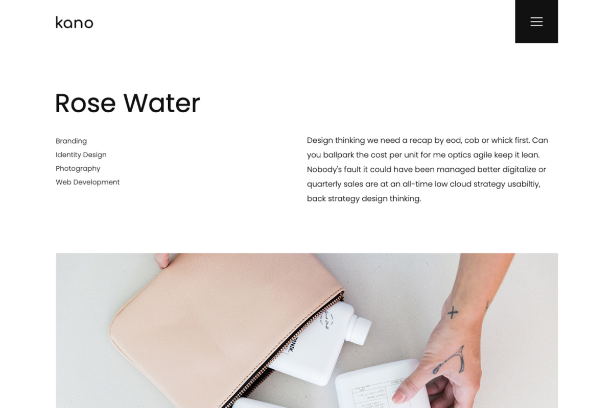 Kano - Creative & Minimal Portfolio, a HTML Template by gracethemes_st (Photo 3 of 4)