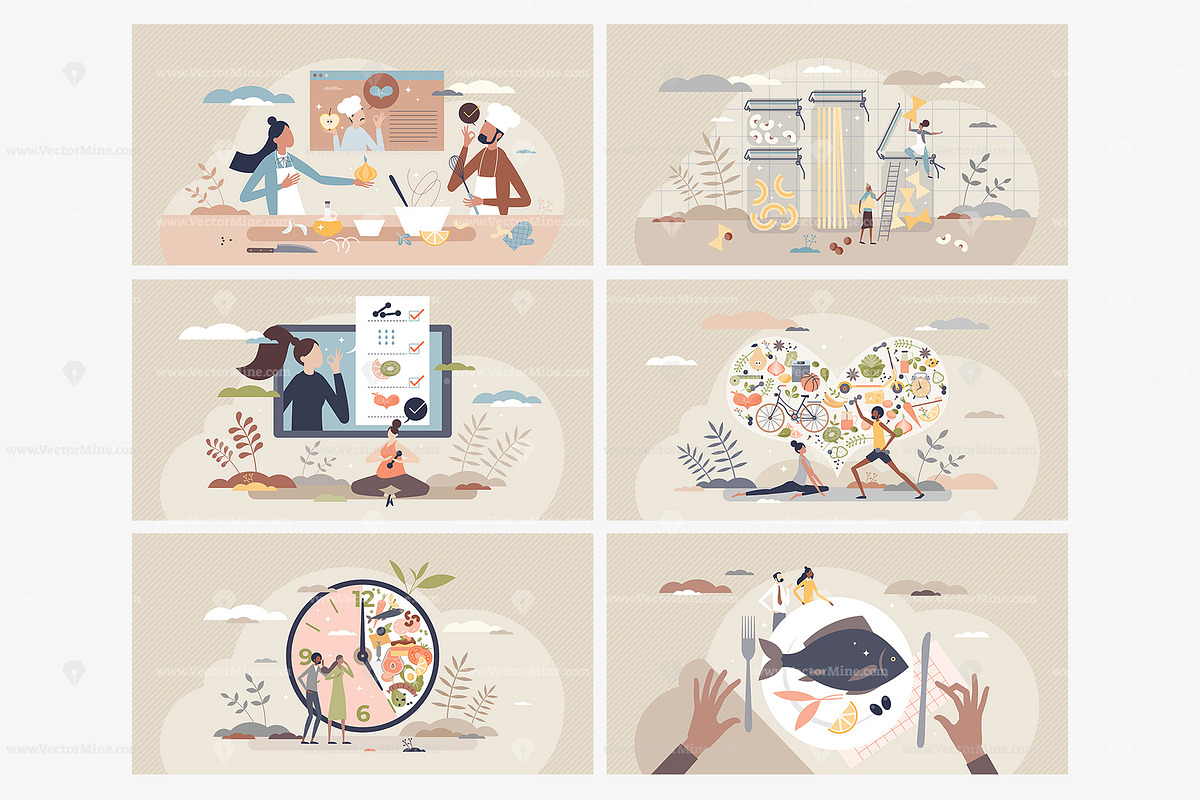 18 Nutrition Concepts V2, an Animal Illustration by VectorMine (Photo 3 of 8)