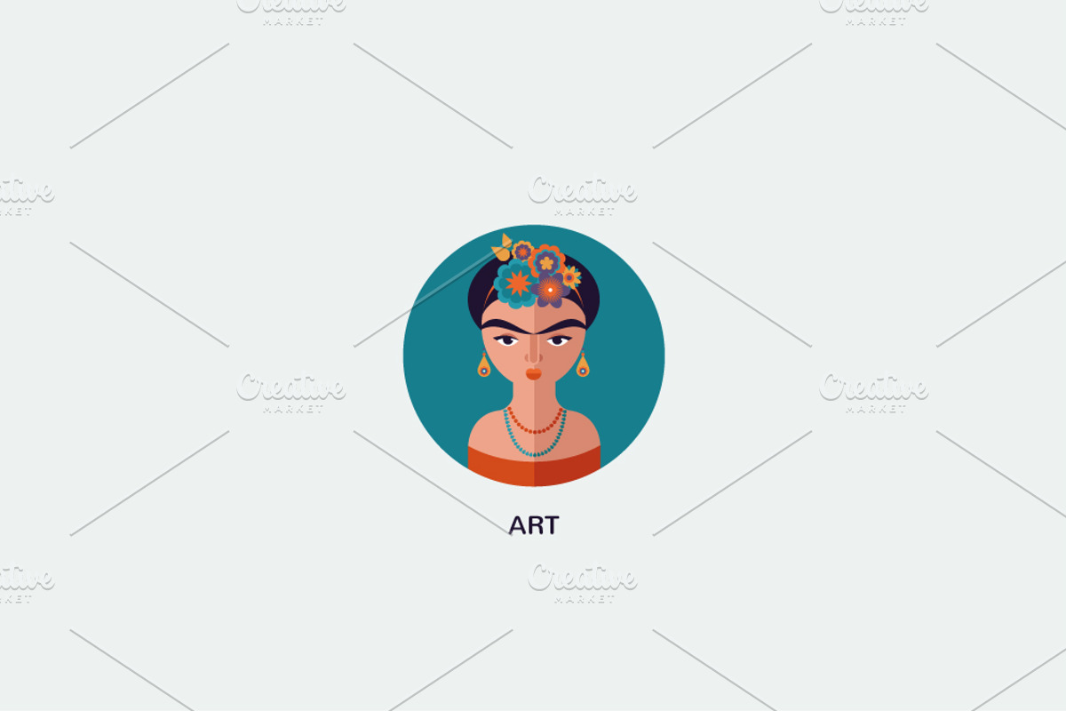 Bookstore subjects, flat icons, an Illustration by Marish (Photo 2 of 4)