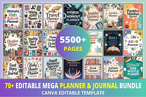 70+ Editable Mega Buldle Canva, a Design Template by Design Station