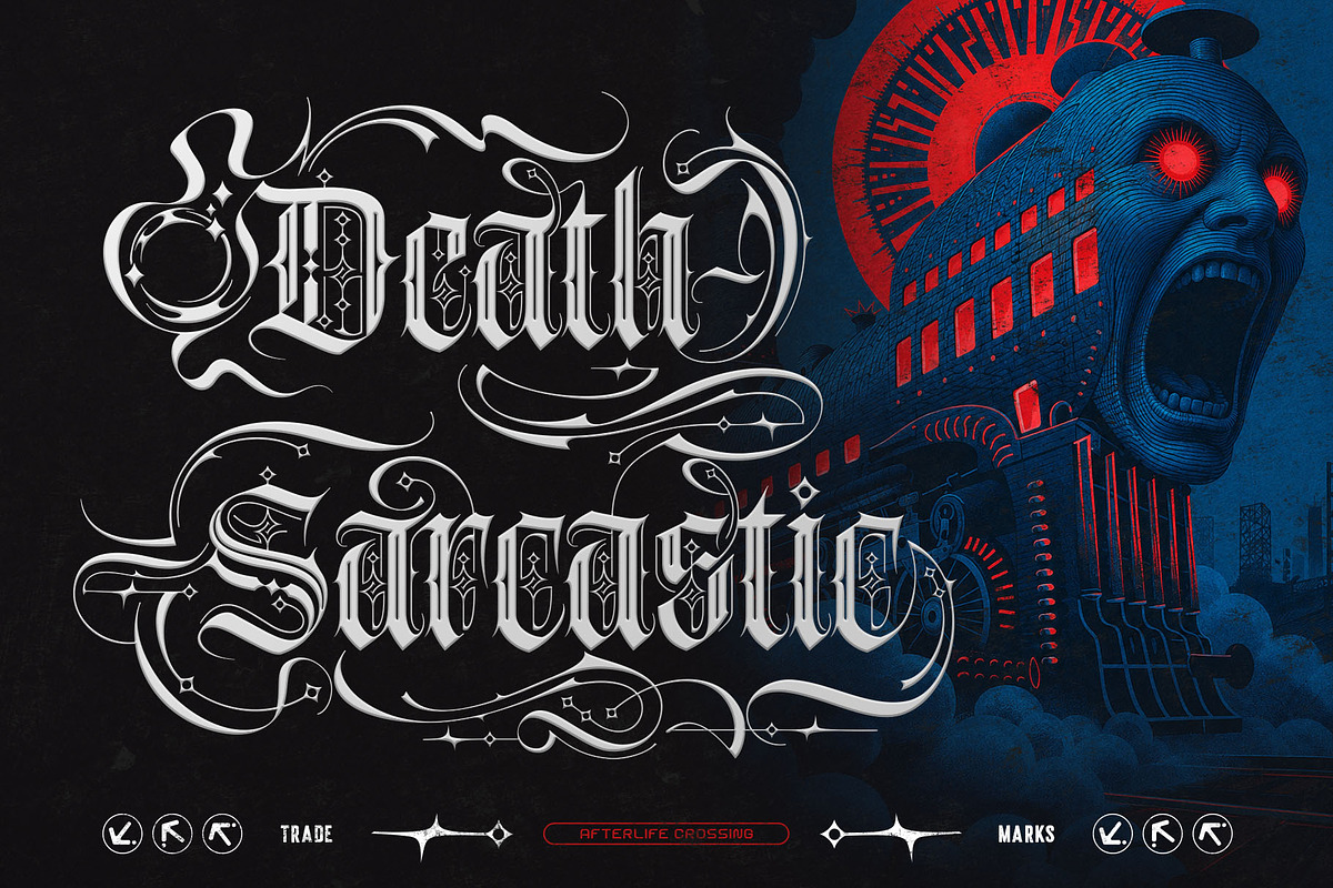 Dark Ritual Typeface, a Blackletter Font by alit design (Photo 2 of 20)