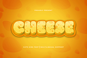 Cheese - Cute Kids Font, a Sans Serif Font by overlaytemplates (Thumbnail 1 of 5)