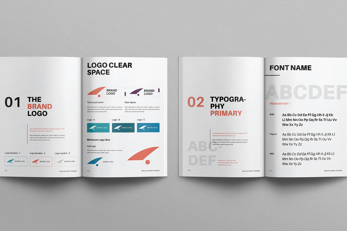 Brand Guidelines Template, a Brochure Template by E-Type (Photo 3 of 8)