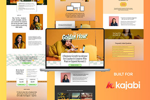 Sienna Kajabi Sales Page Template, a Landing Page Template by Odd Creatives