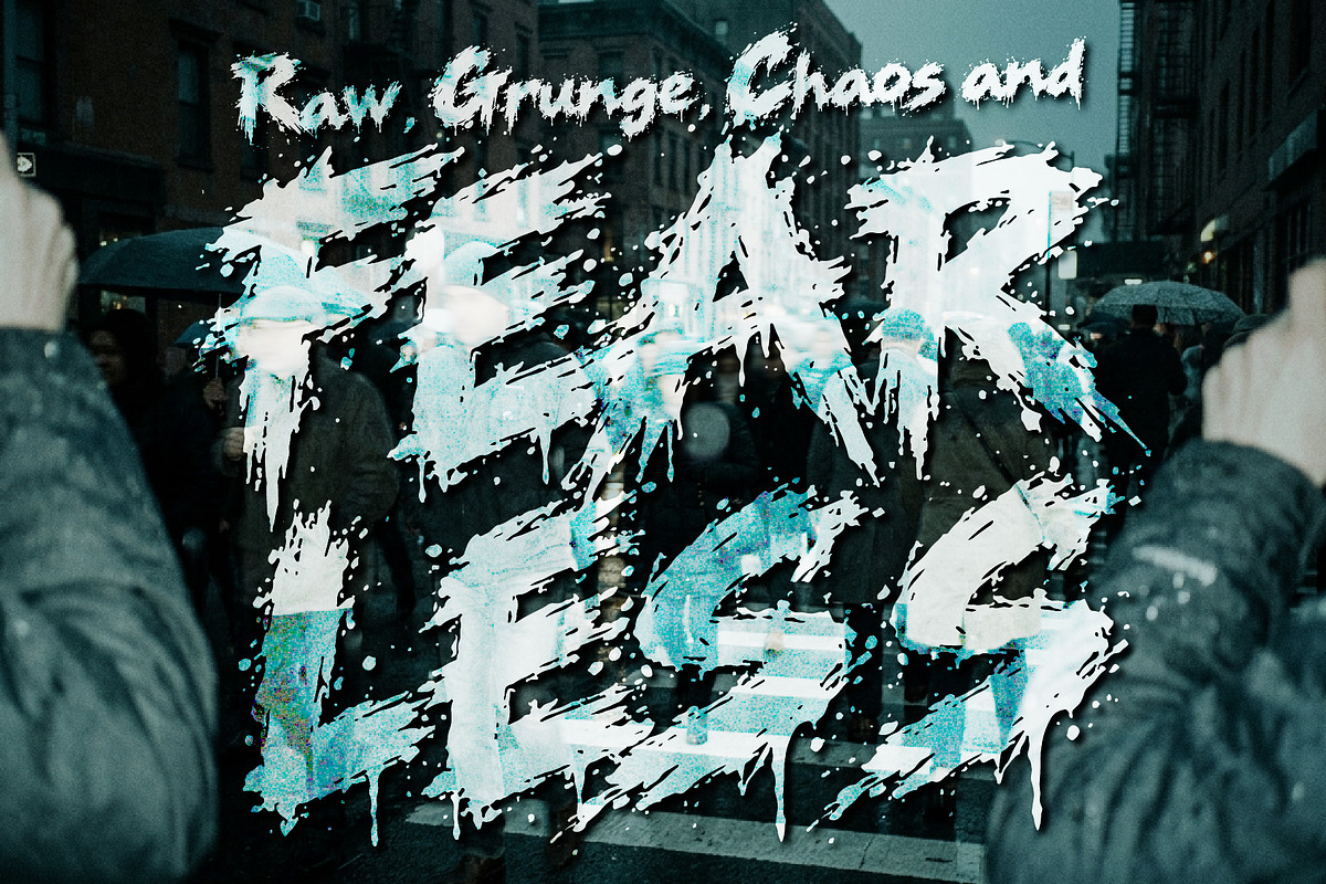 RAVANGE BUSTERS - Bold Grunge Chaos, a Handwritten Font by HypeWorksCo (Photo 2 of 12)