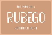 Rubego - Rounded Font, a Sans Serif Font by lelevien (Thumbnail 1 of 4)