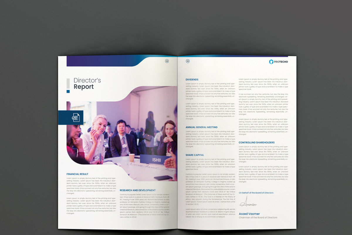 Annual Report, a Brochure Template by xnorpix (Photo 20 of 25)