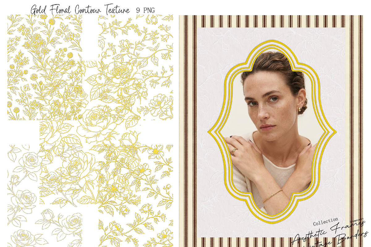 Embossed Paper Aesthetic Frames, an Object Graphic by DreamoraArt (Photo 10 of 12)
