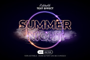 Summer Text Effect Neon Style, a Layer Style Add-On by Mockmenot (Thumbnail 1 of 2)